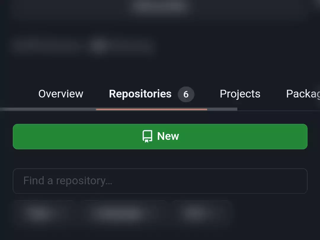 在 GitHub 移动端网页新建项目